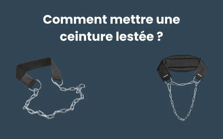 Comment mettre une ceinture lestée