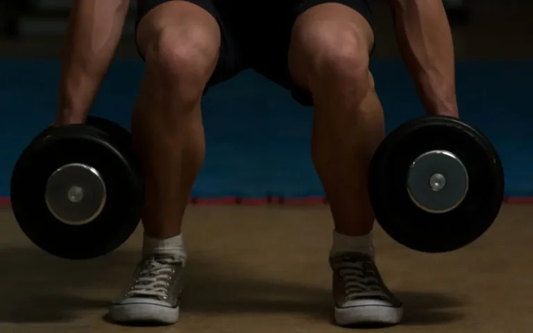 Squat avec haltères