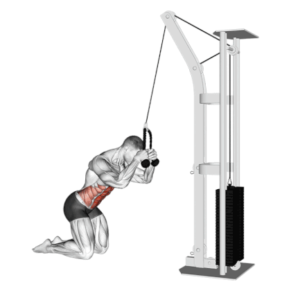 Cable crunch - full movement execution