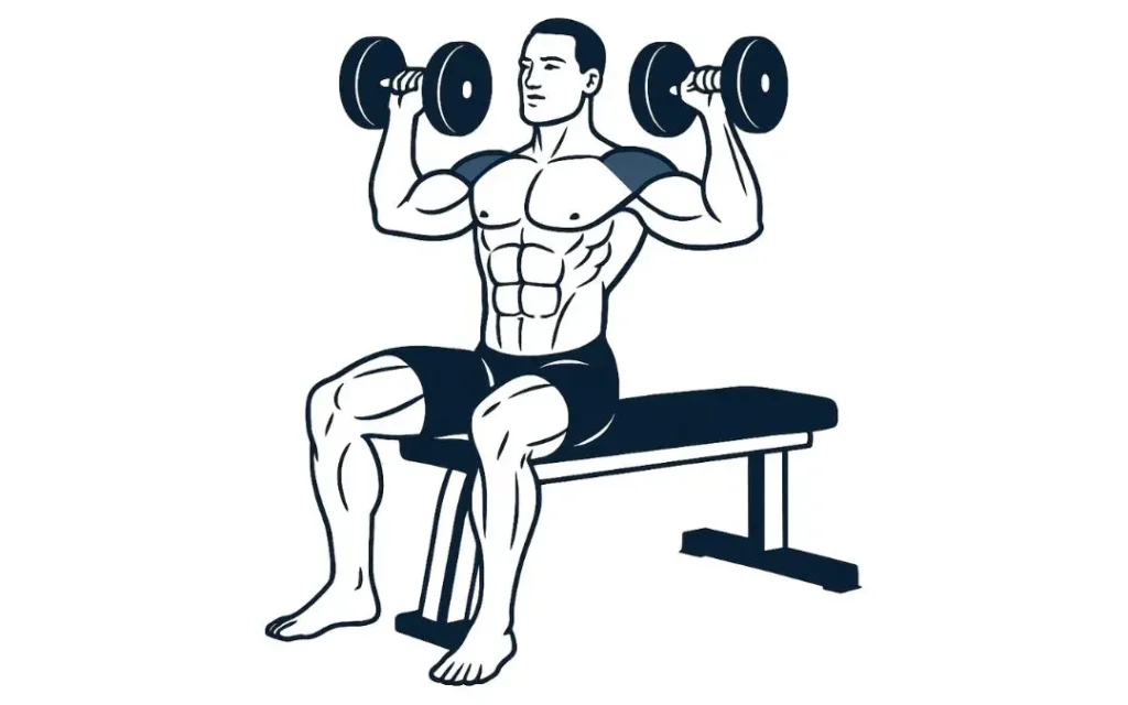 Seated dumbbell press