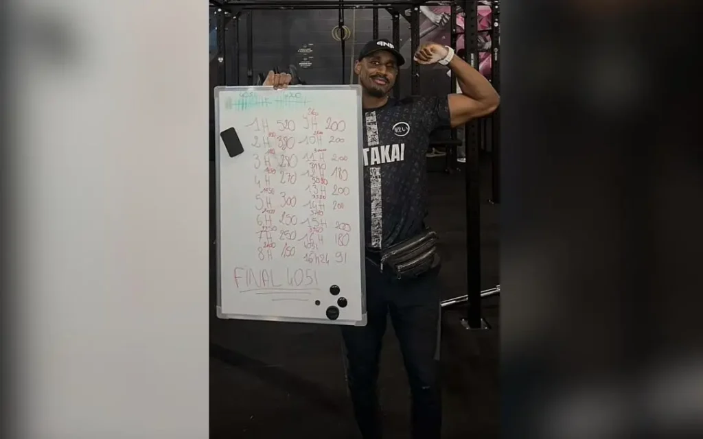 ludo adamantium record traction moins de 17h 4051 tractions