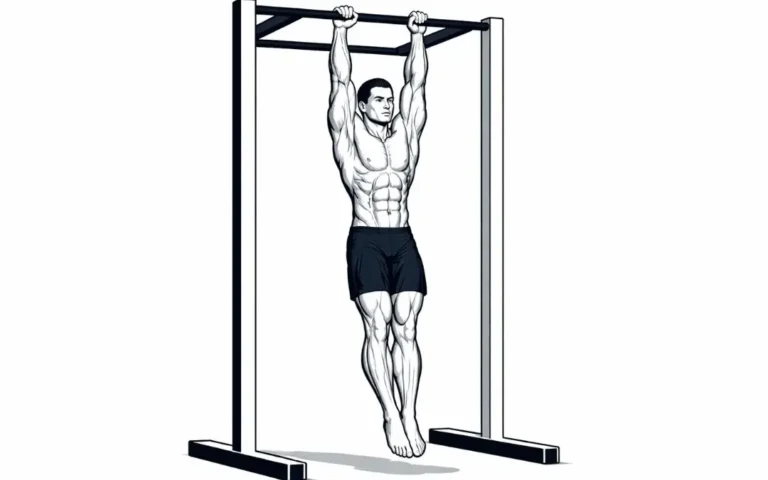 un homme qui fait le dead hang