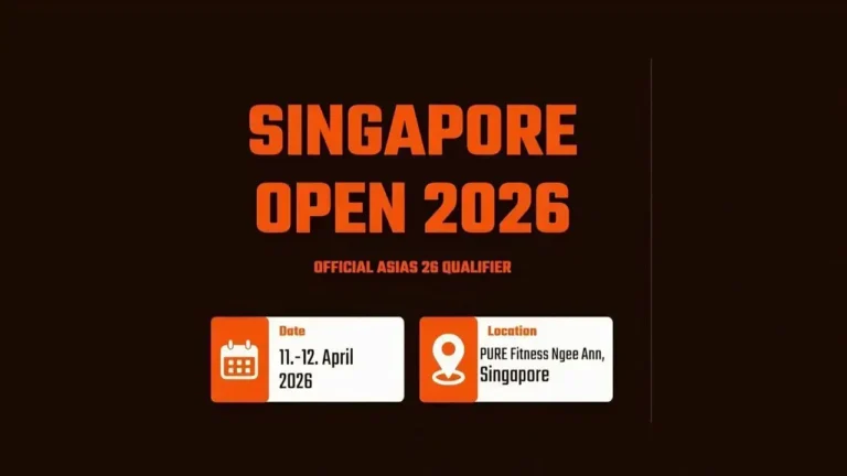 Singapore Opens 2026 — Street Lifting results